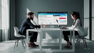 Equipo legal de una compañía utilizando un software con inteligencia artificial diseñado para gestionar reclamos y prevenir oficios del SERNAC.