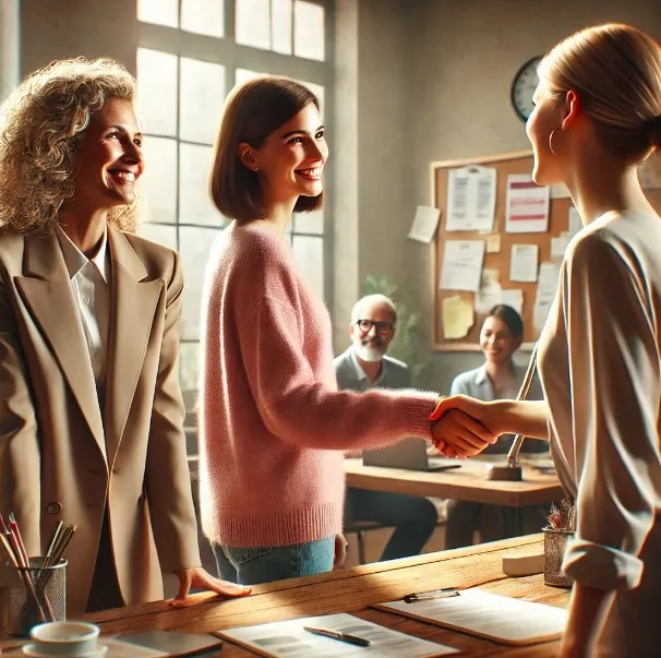 Dos mujeres llegan a un acuerdo con otra, luego de que las primeras presentaran un reclamo a la empresa de la restante