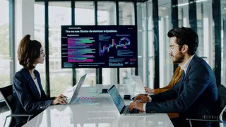 Equipo de atención al cliente planificando estrategias para responder en Reclamos.CL con tecnología moderna basada en inteligencia artificial