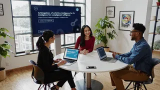 Equipo de legales discutiendo cómo mejorar la gestión de comentarios negativos en plataformas del estilo de "Reclamos.CL."